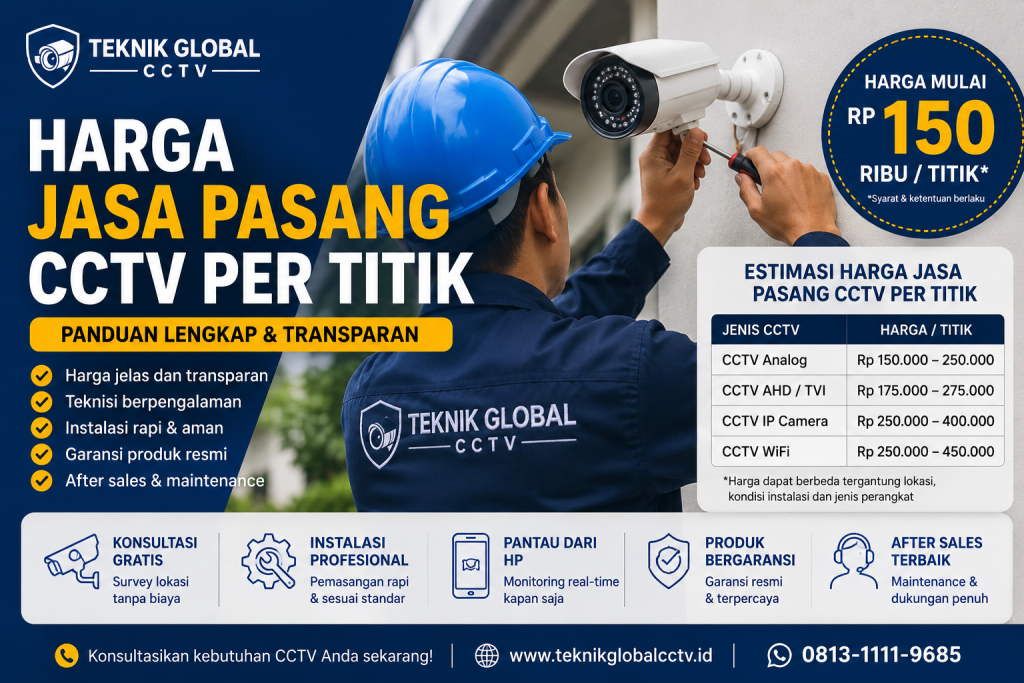 harga jasa pasang CCTV per titik